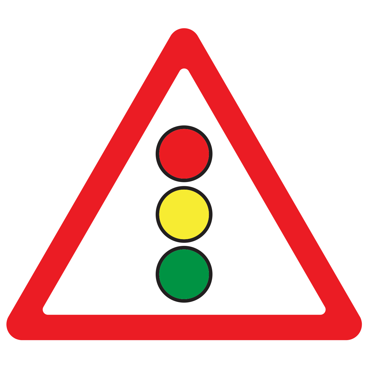 Дорожный знак 1.8 Светофорное регулирование(A=900) Тип А