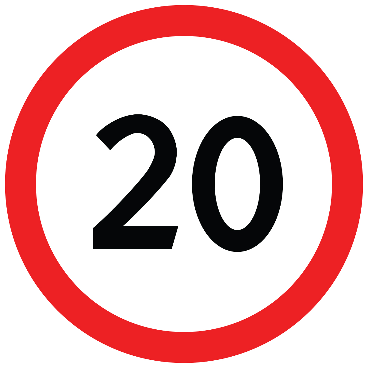 Дорожный знак 3.24 Ограничение максимальной скорости (D=700) Тип А