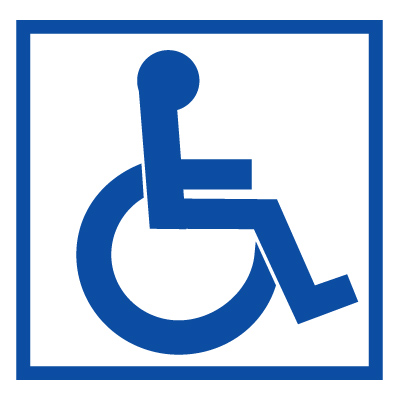 Знак T906 Доступность для инвалидов в креслах-колясках (Пленка 200 х 200)