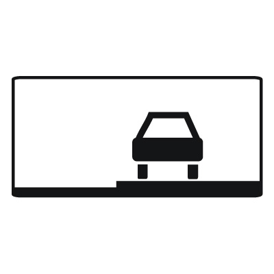 Дорожный знак 8.6.3 Способ постановки транспортного средства на стоянку (350 x 700) Тип А