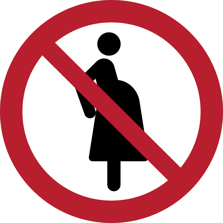 P042 Запрещается для беременных женщин/Not for pregnant women