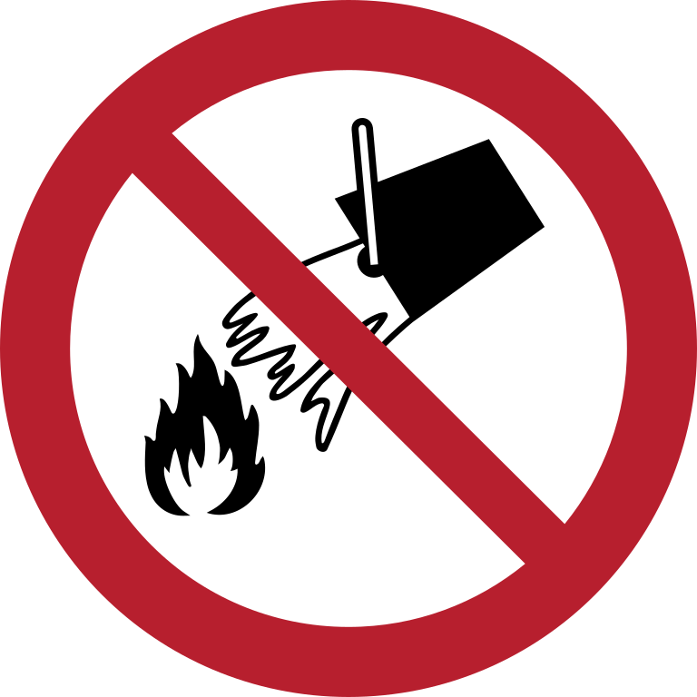 P011 Не тушить водой/Do not extinguish with water