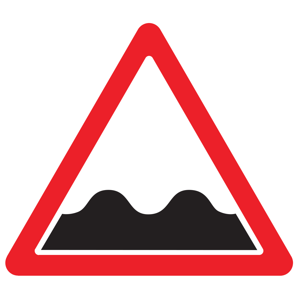Дорожный знак 1.16 Неровная дорога (A=900) Тип Б