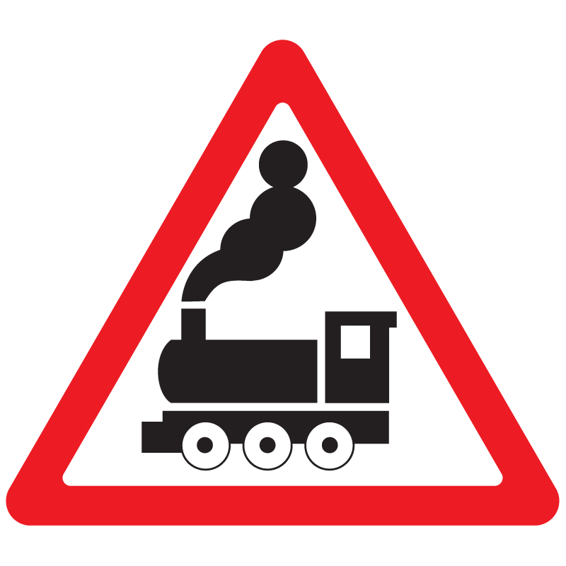 Дорожный знак 1.2 Железнодорожный переезд без шлагбаума (A=900) Тип Б