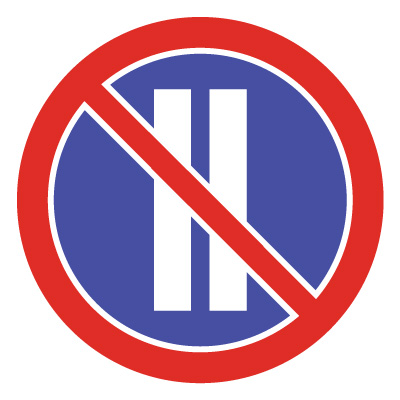 Дорожный знак 3.30 Стоянка запрещена по четным числам месяца (D=700) Тип Б