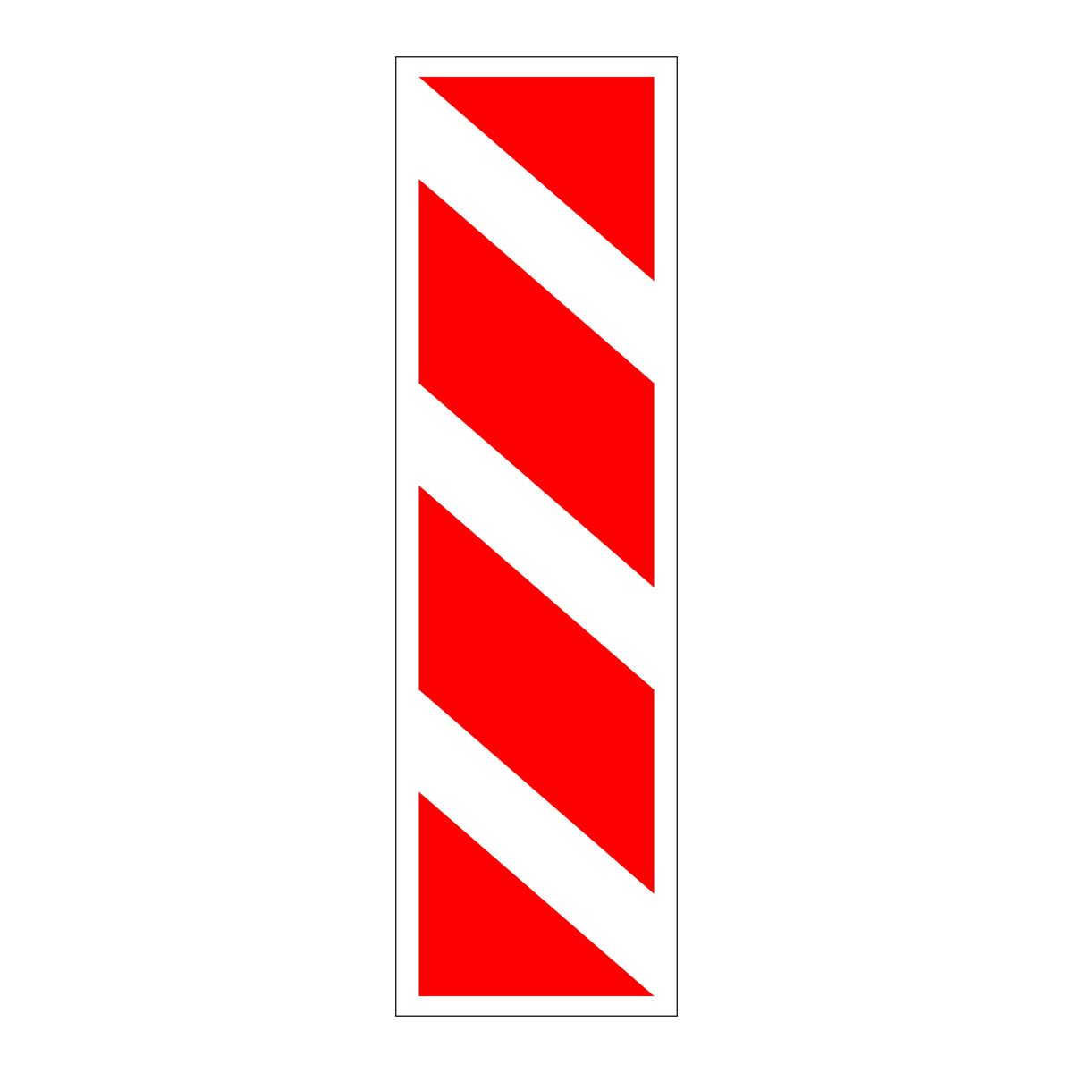 Дорожный знак 8.22.1 Препятствие (1160 x 500) Тип Б