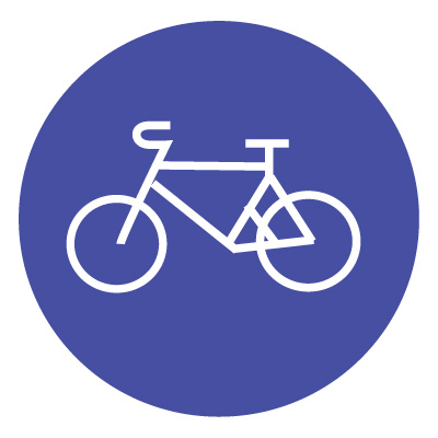 Дорожный знак 4.4 Велосипедная дорожка (D=700) Тип Б