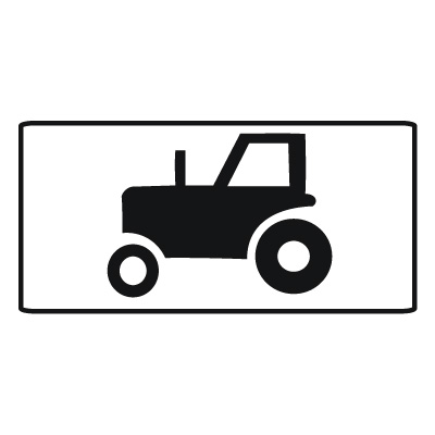 Дорожный знак 8.4.5 Вид транспортного средства (350 x 700) Тип В