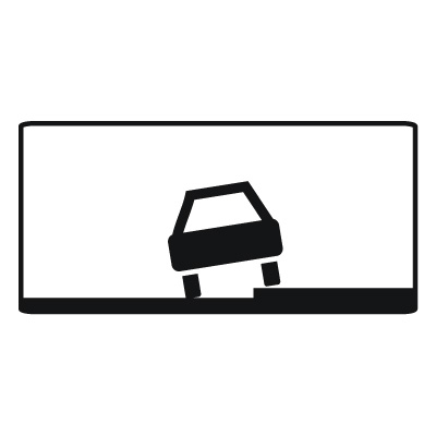 Дорожный знак 8.6.2 Способ постановки транспортного средства на стоянку (350 x 700) Тип А