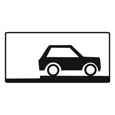 Дорожный знак 8.6.9 Способ постановки транспортного средства на стоянку (350 x 700) Тип А