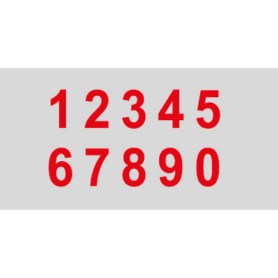 Знак T306 Цифры (1,2,3,4,5,6,7,8,9,0) (Световозвращающий Пленка 100 х 200)