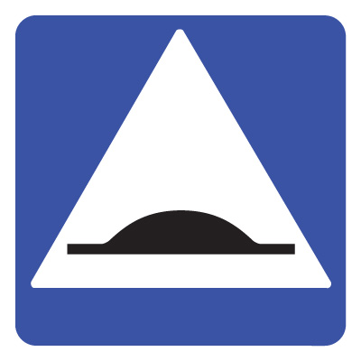 Дорожный знак 5.20 Искусственная неровность (B=700) Тип А