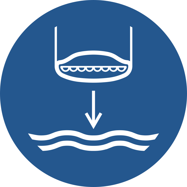 M039 Спустить на воду спасательную шлюпку/Lower lifeboat to the water in launch sequence