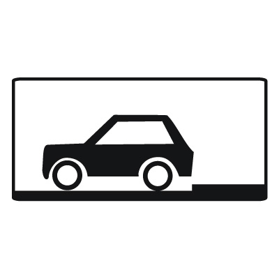 Дорожный знак 8.6.4 Способ постановки транспортного средства на стоянку (350 x 700) Тип Б