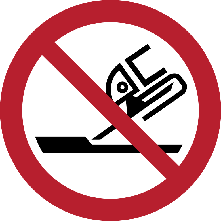 P032 Не использовать для торцового шлифования/Do not use for face grinding