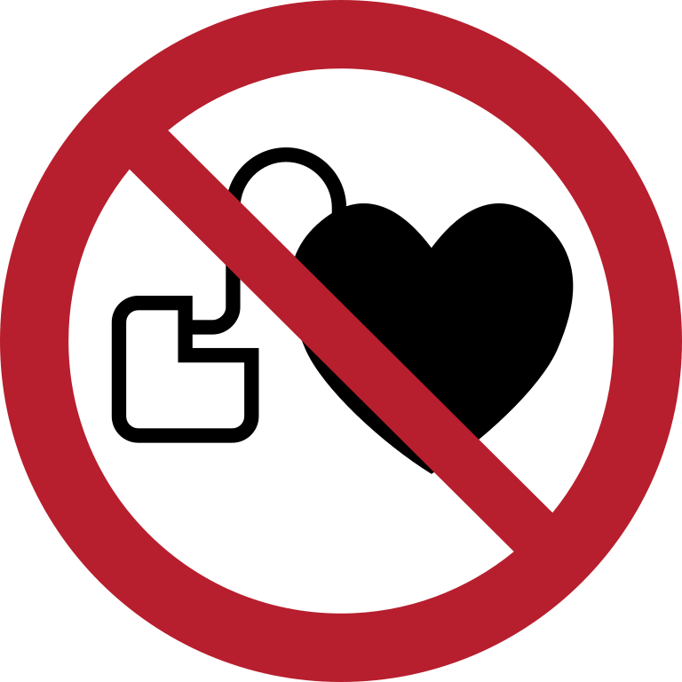 P007 Нет доступа для людей с сердечными стимуляторами/No access for people with active implanted cardiac devices