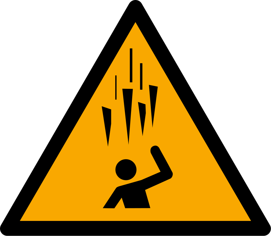 W039 Предупреждение; Падающий лед/Warning; Falling ice