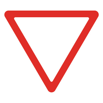 Дорожный знак 2.4 Уступите дорогу (A=900) Тип А