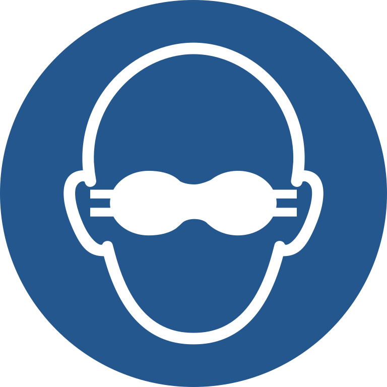 M007 Носить непрозрачные защитные очки/Opaque eye protection must be worn