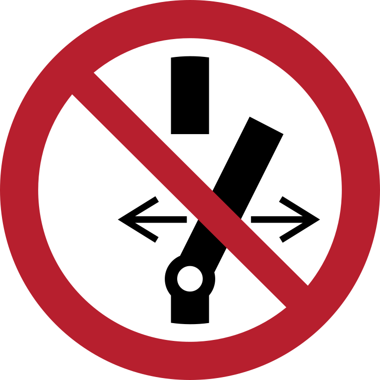 P031 Не менять положение переключателя/Do not alter the state of the switch