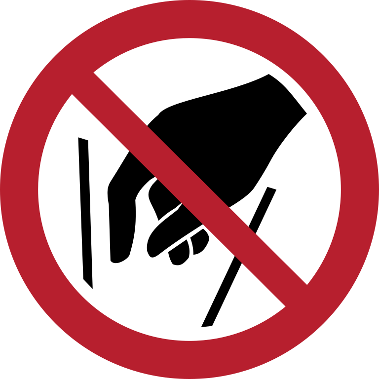 P015 Не проникать внутрь/No reaching in