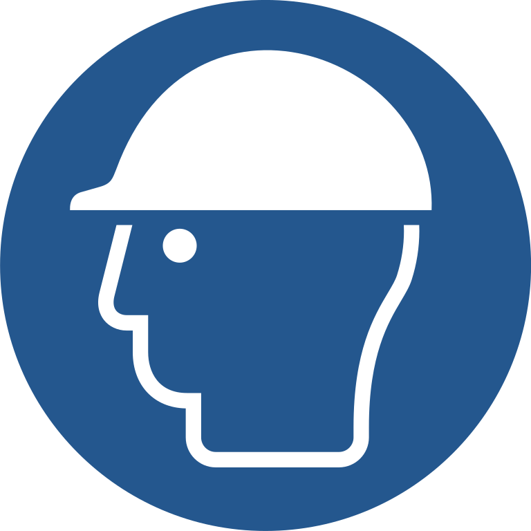 M014 Носить защитную каску/Wear head protection