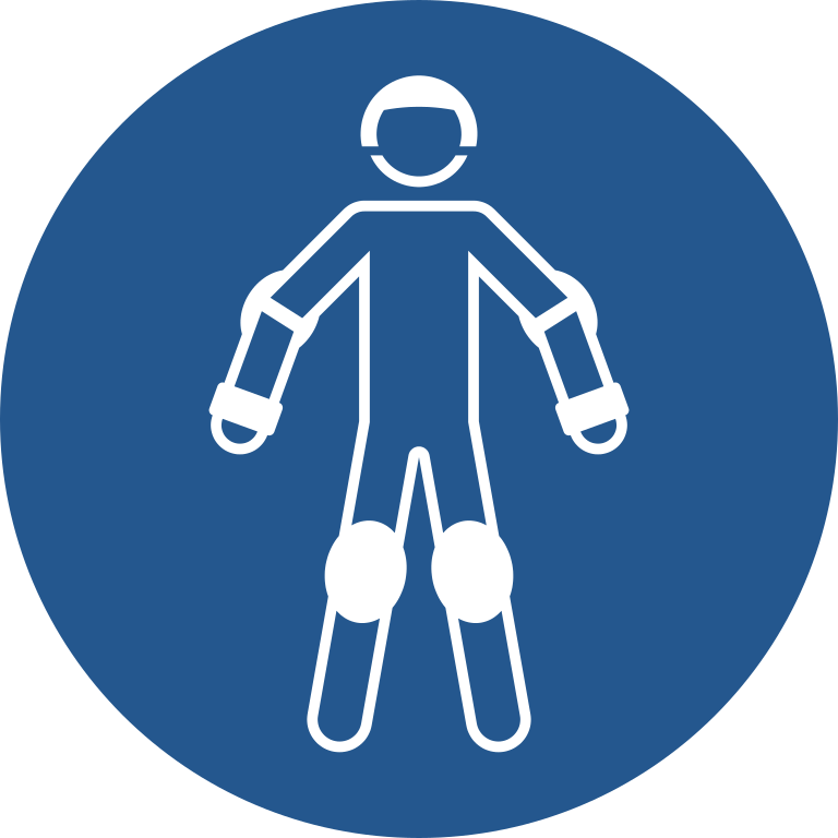 M049 Носить защитное снаряжение при катании на роликах/Wear protective roller sport equipment