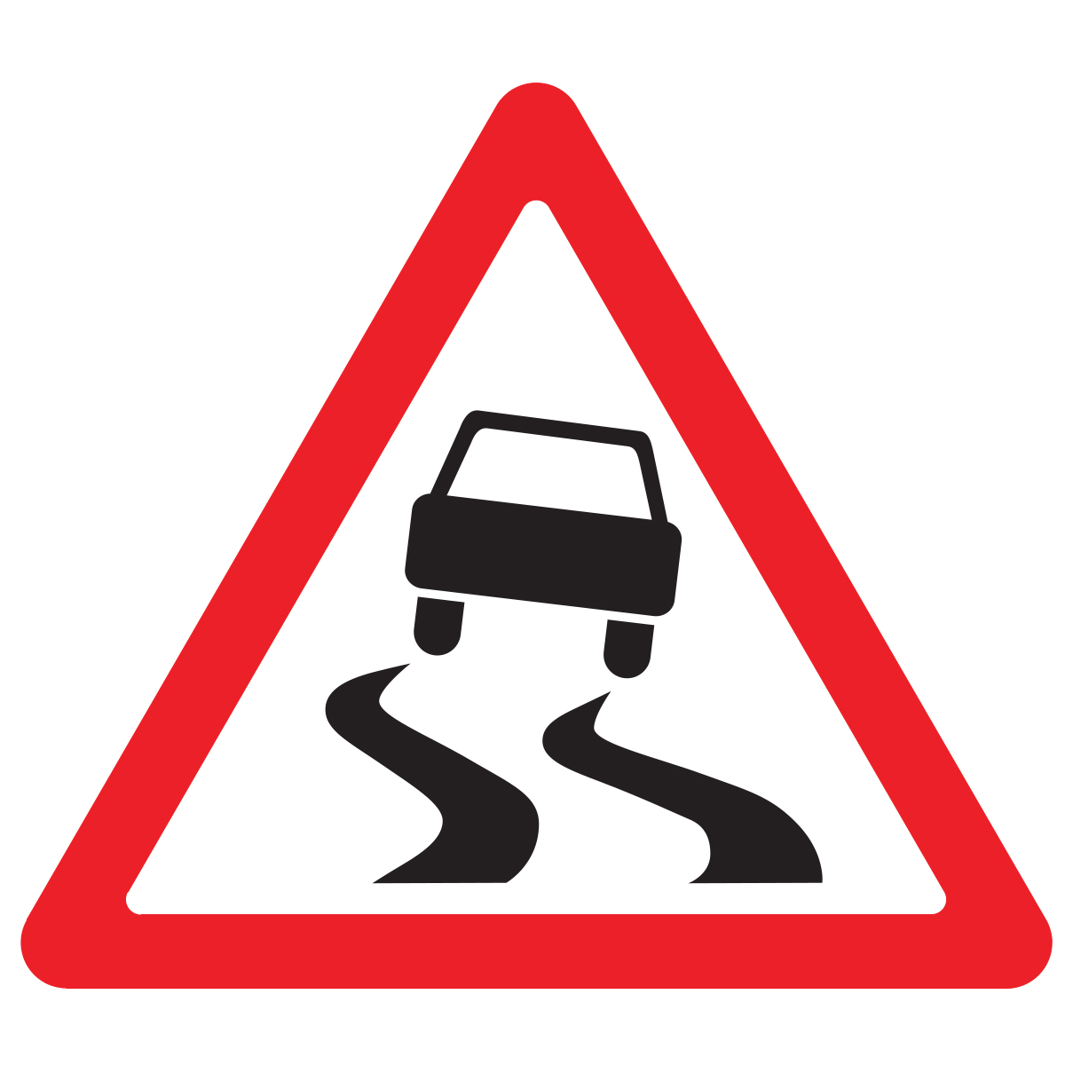 Дорожный знак 1.15 Скользкая дорога (A=900) Тип Б