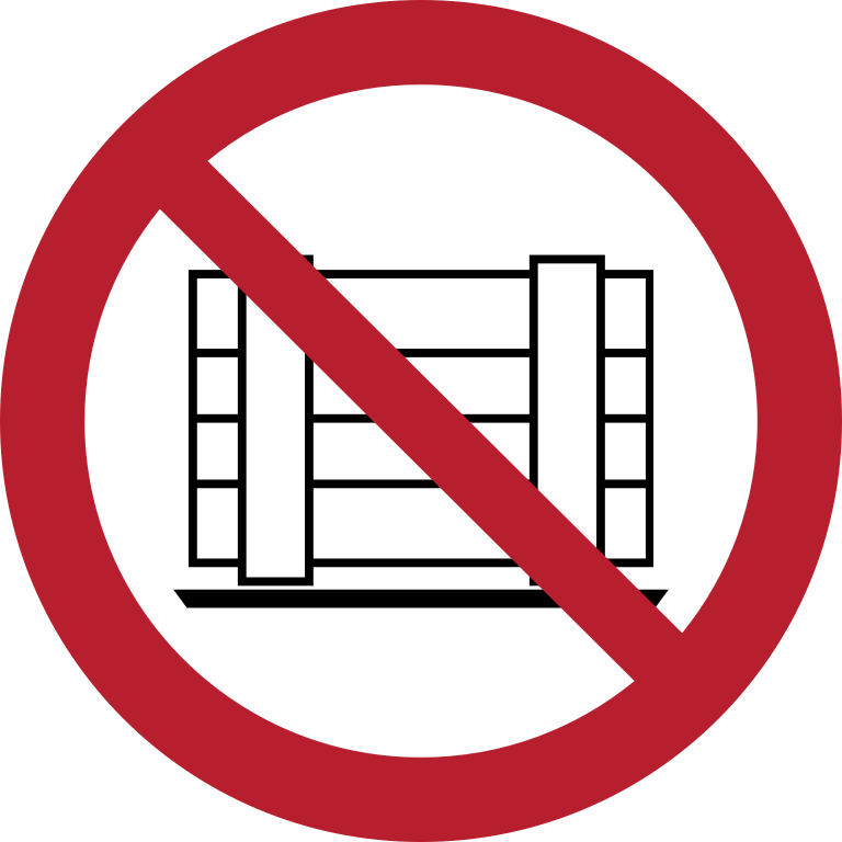 P023 Не загромождать проход/Do not obstruct
