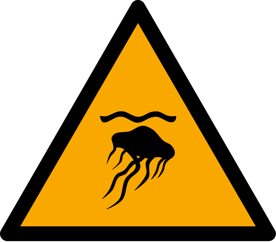 W069 Предупреждение; Медузы/Warning; Jellyfish