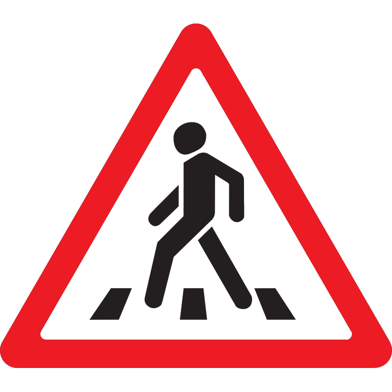 Дорожный знак 1.22 Пешеходный переход (A=900) Тип В