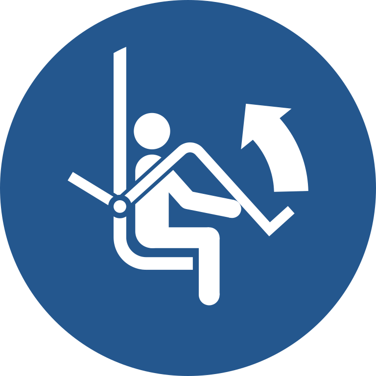 M034 Открыть предохранительную планку кресельного подъемника/Open safety bar of chairlift