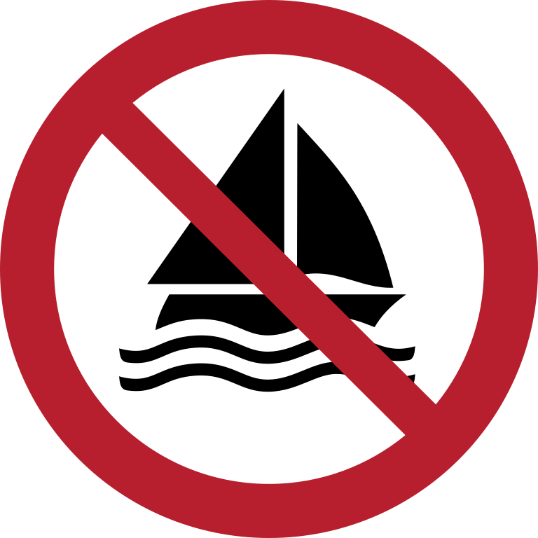 P053 Плавание на яхтах запрещено/No sailing
