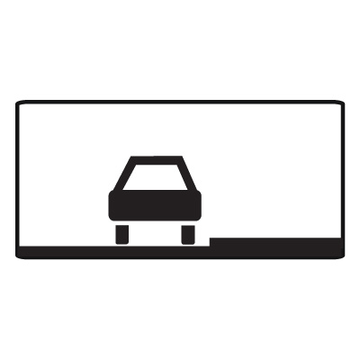 Дорожный знак 8.6.1 Способ постановки транспортного средства на стоянку (350 x 700) Тип Б