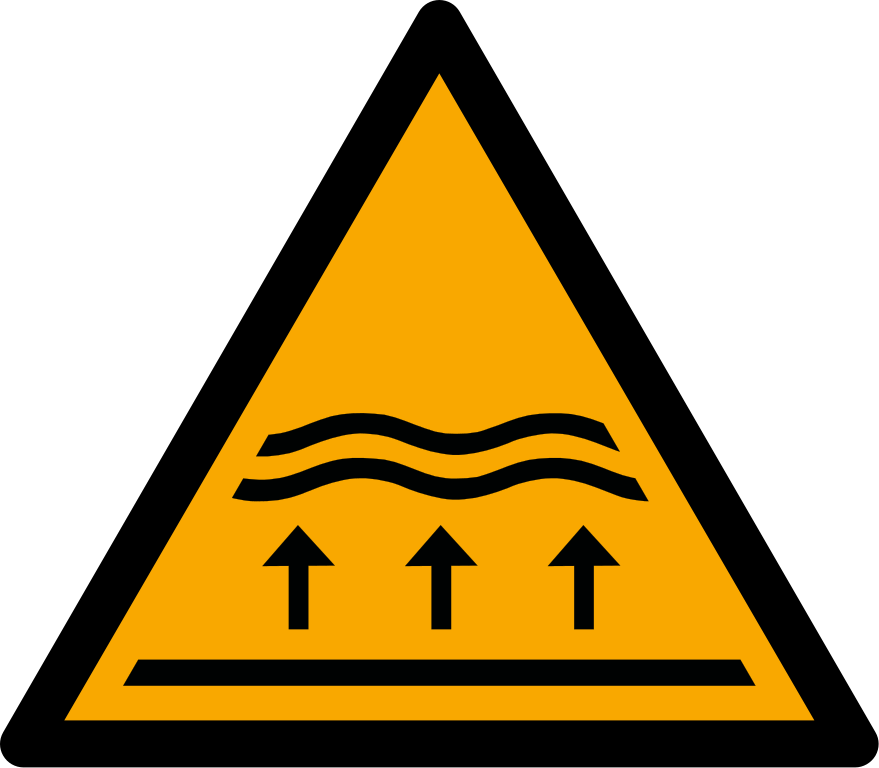 W077 Предупреждение; Зона затопления; Предупреждение о наводнении (в том числе о наводнении из внутренних водоёмов)/Warning; Flood zone
