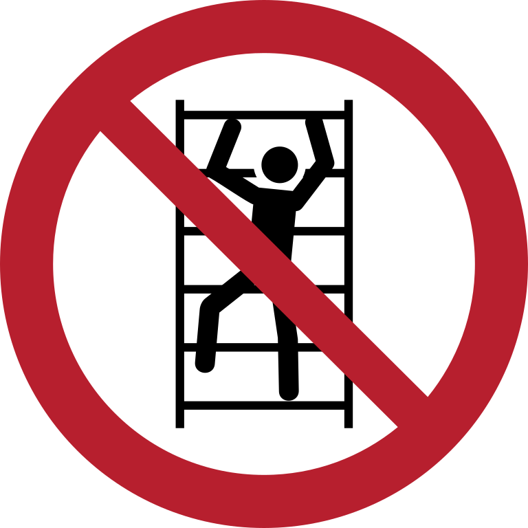 P009 Не влезать/No climbing