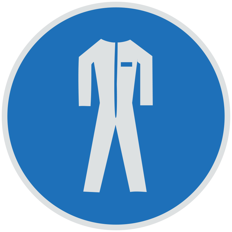 Знак M07 Работать в защитной одежде •ГОСТ 12.4.026-2015• (Световозвращающий Пленка 200 х 200)