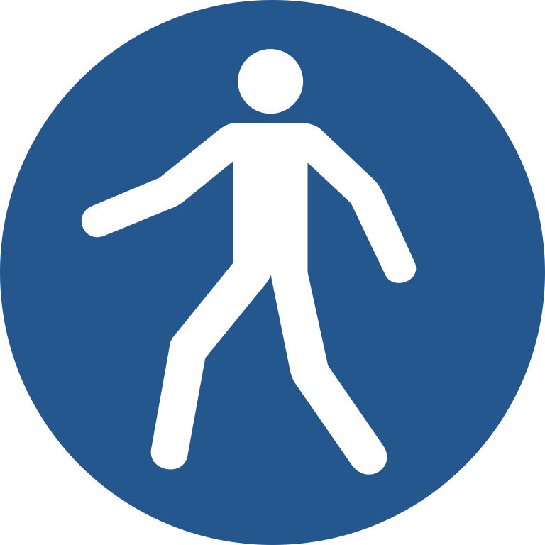 M024 Использовать эту пешеходную дорожку/Use this walkway