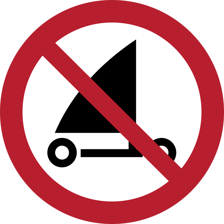 P067 Катание на песчаных яхтах запрещено/No sand yachting