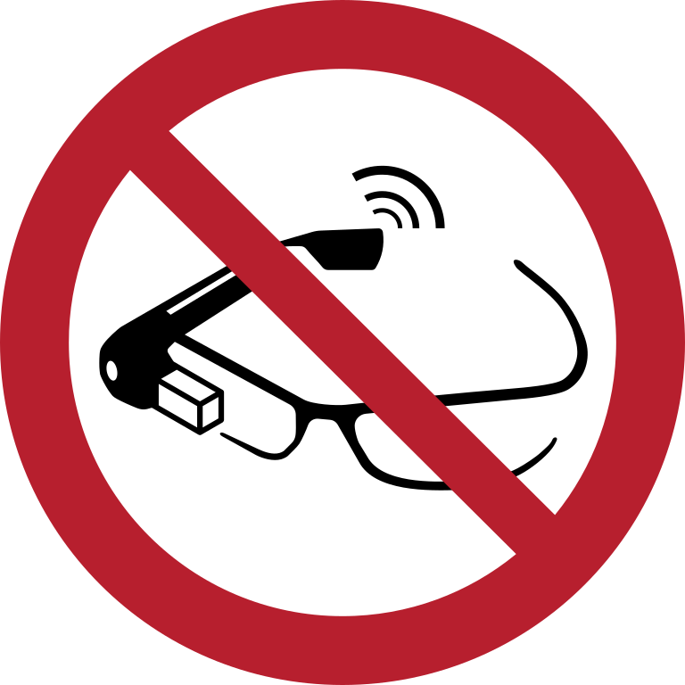 P044 Использование смарт-очков запрещено/Use of smart glasses prohibited